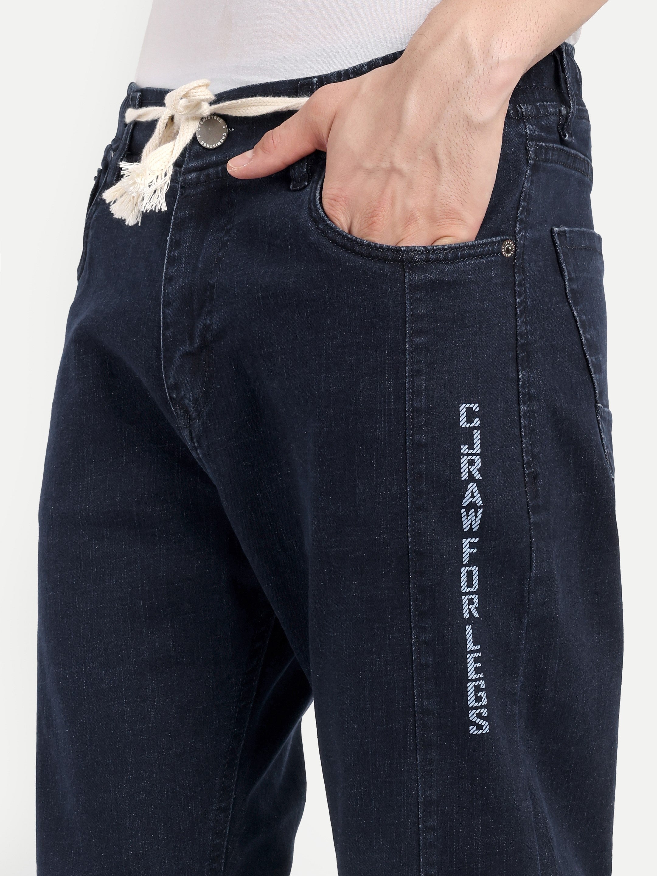 Blue Black Men's Denim Pant
