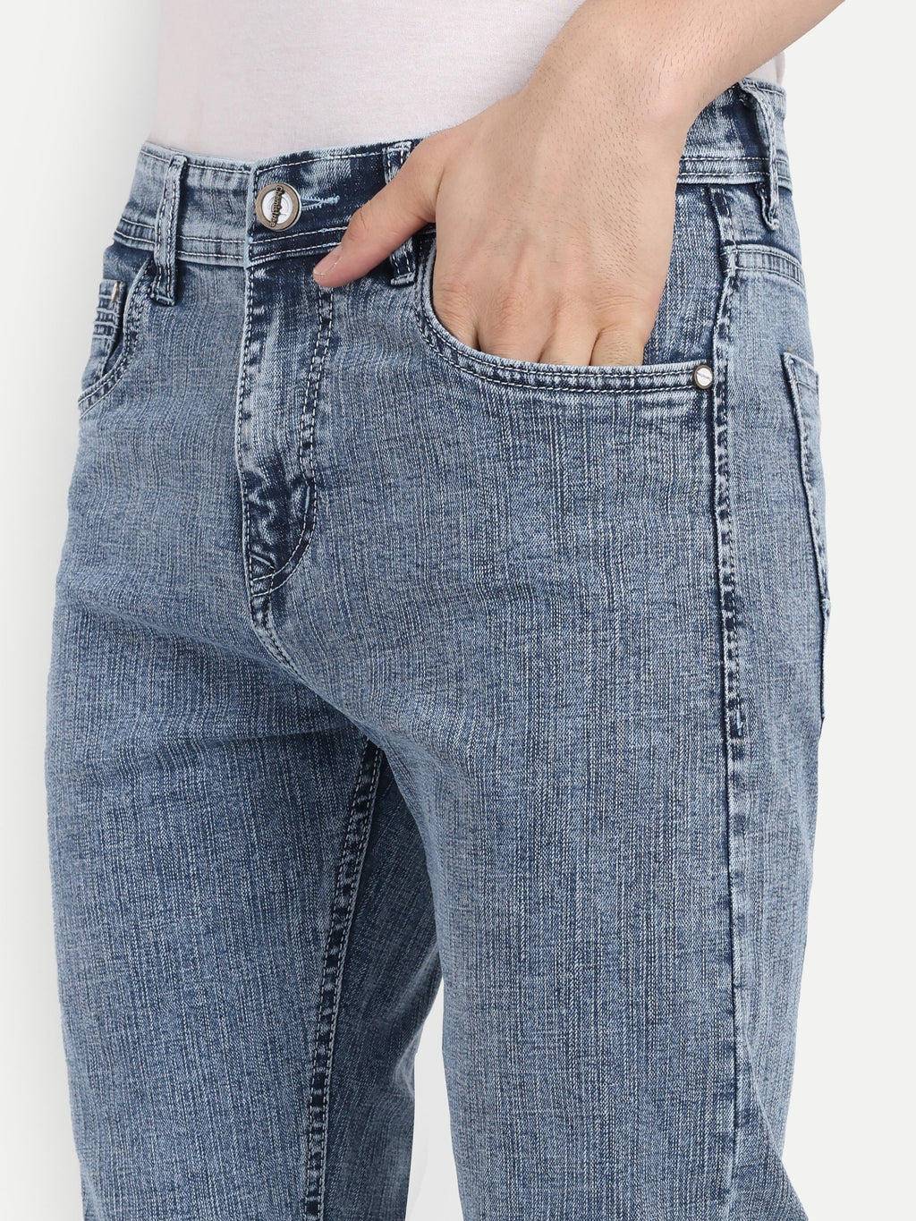 Light Blue  Stretchable Pants