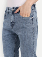 Light Blue  Stretchable Pants