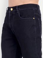 CHEMISTREE Men's Velvet Corduroy Denim Jeans | Premium Fabric | Straight Weave Slim Fit Blue