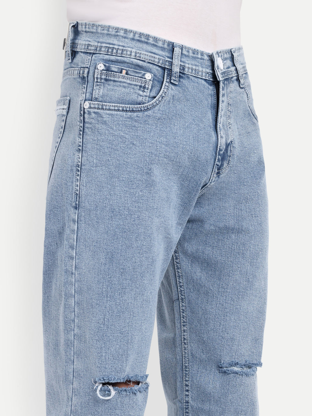 Ice Blue Stretchable Pants