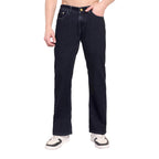 CHEMISTREE Men's Velvet Corduroy Denim Jeans | Premium Fabric | Straight Weave Bootcut Fit Blue