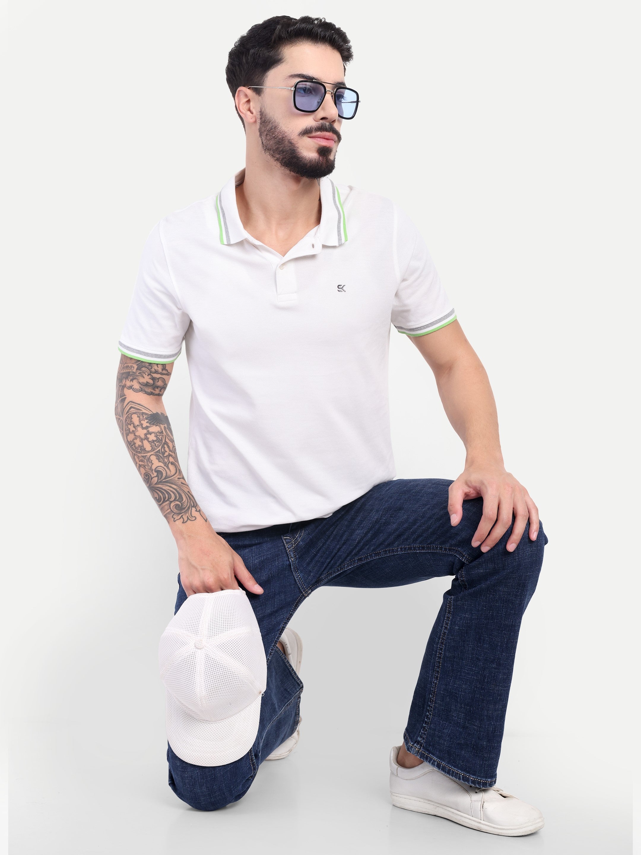 Deep Blue Men's Pant Bell Bottom shaped jeans