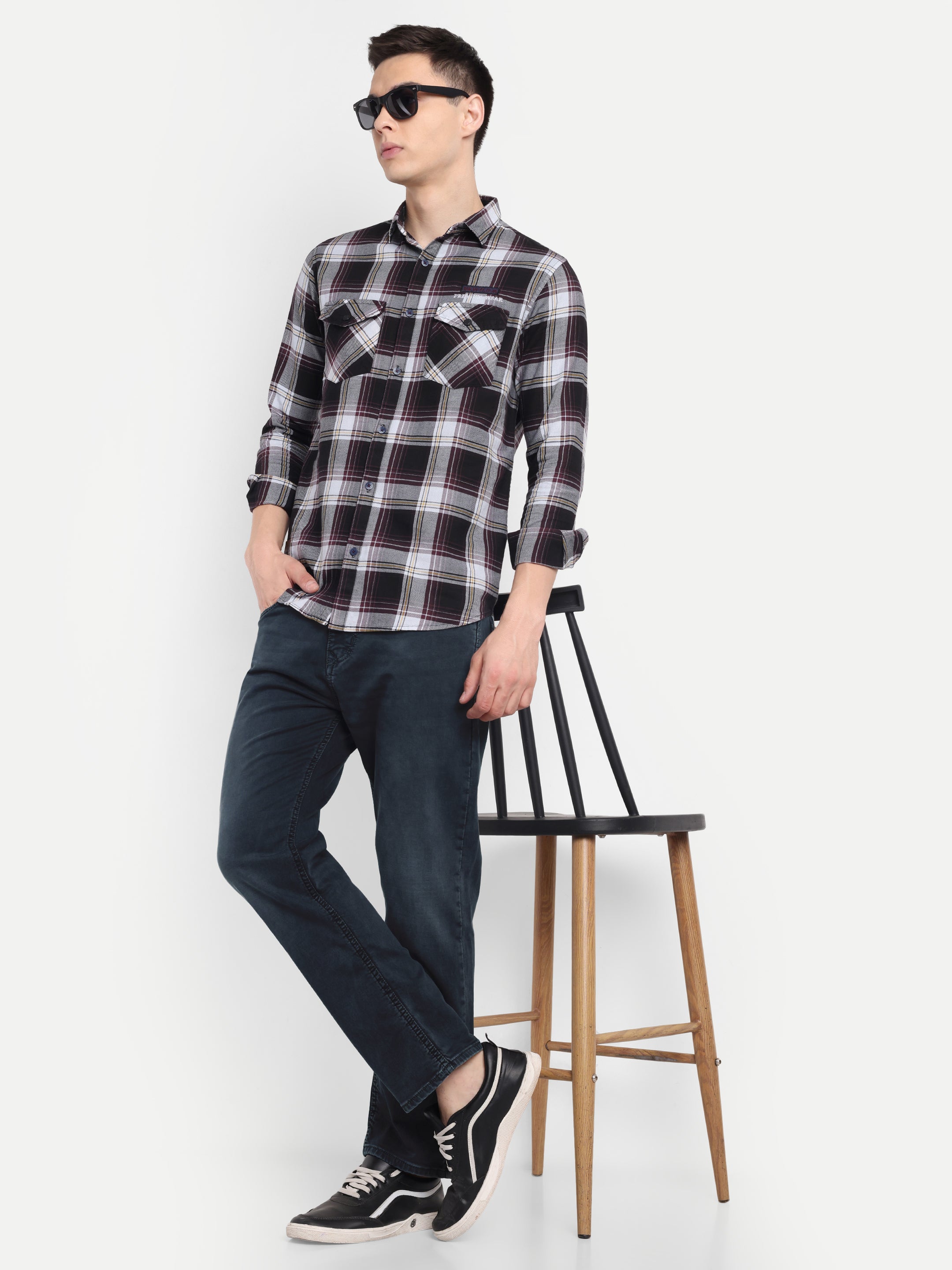 Charcoal grey Men's  Stretchable Pants