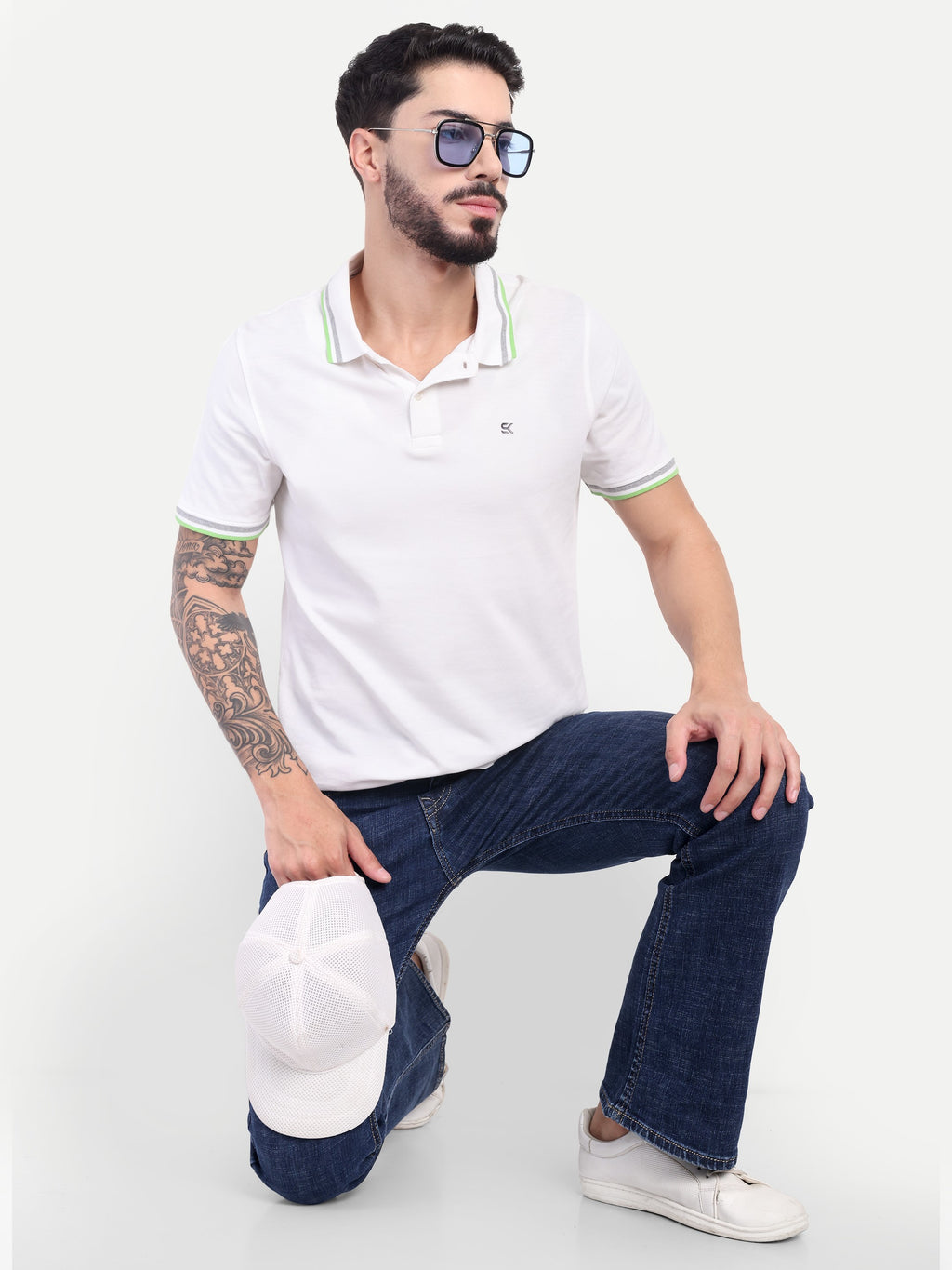 Deep Blue Men's Pant Bell Bottom shaped jeans