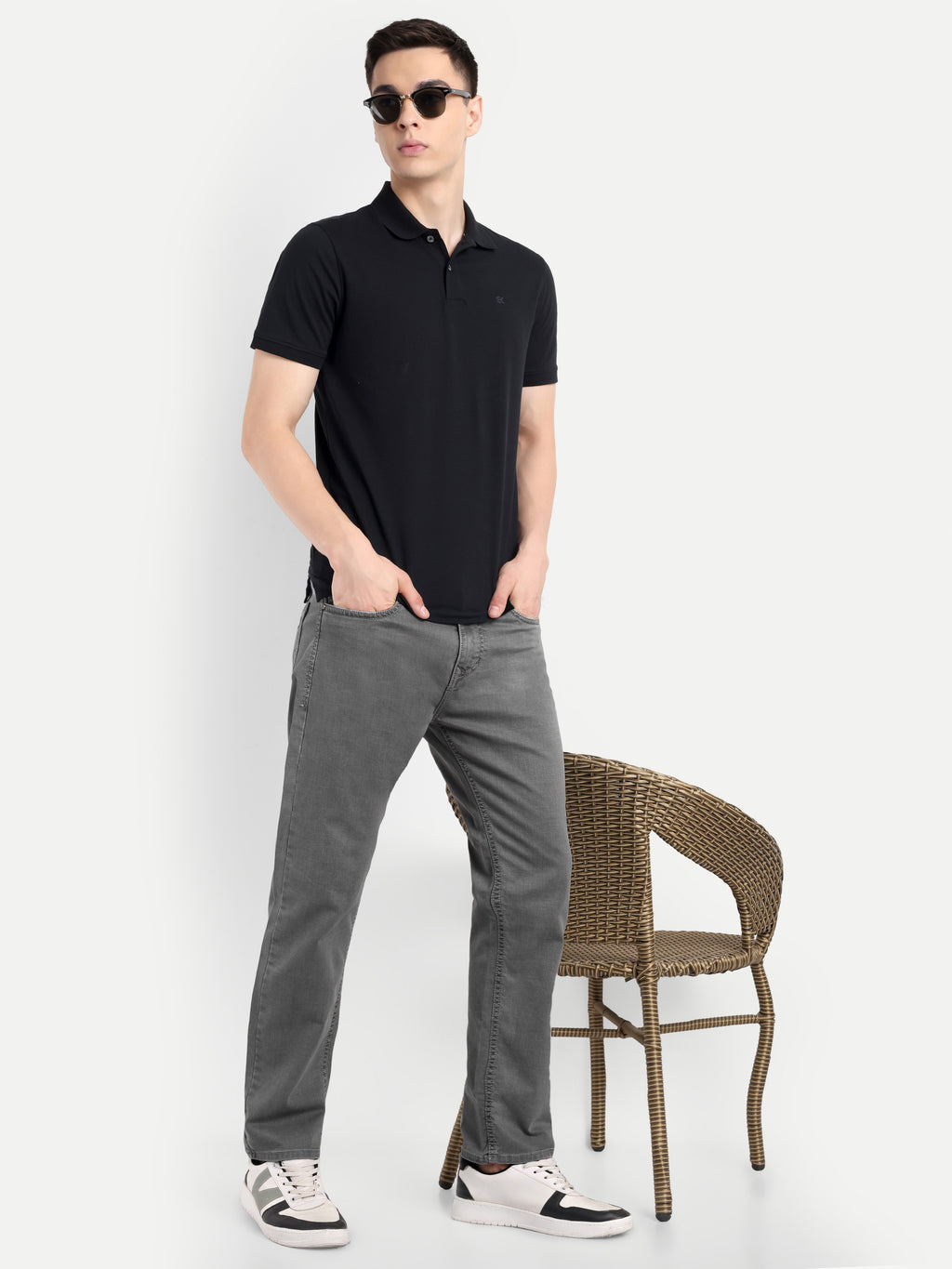 Carbon Grey Black Men's Pant