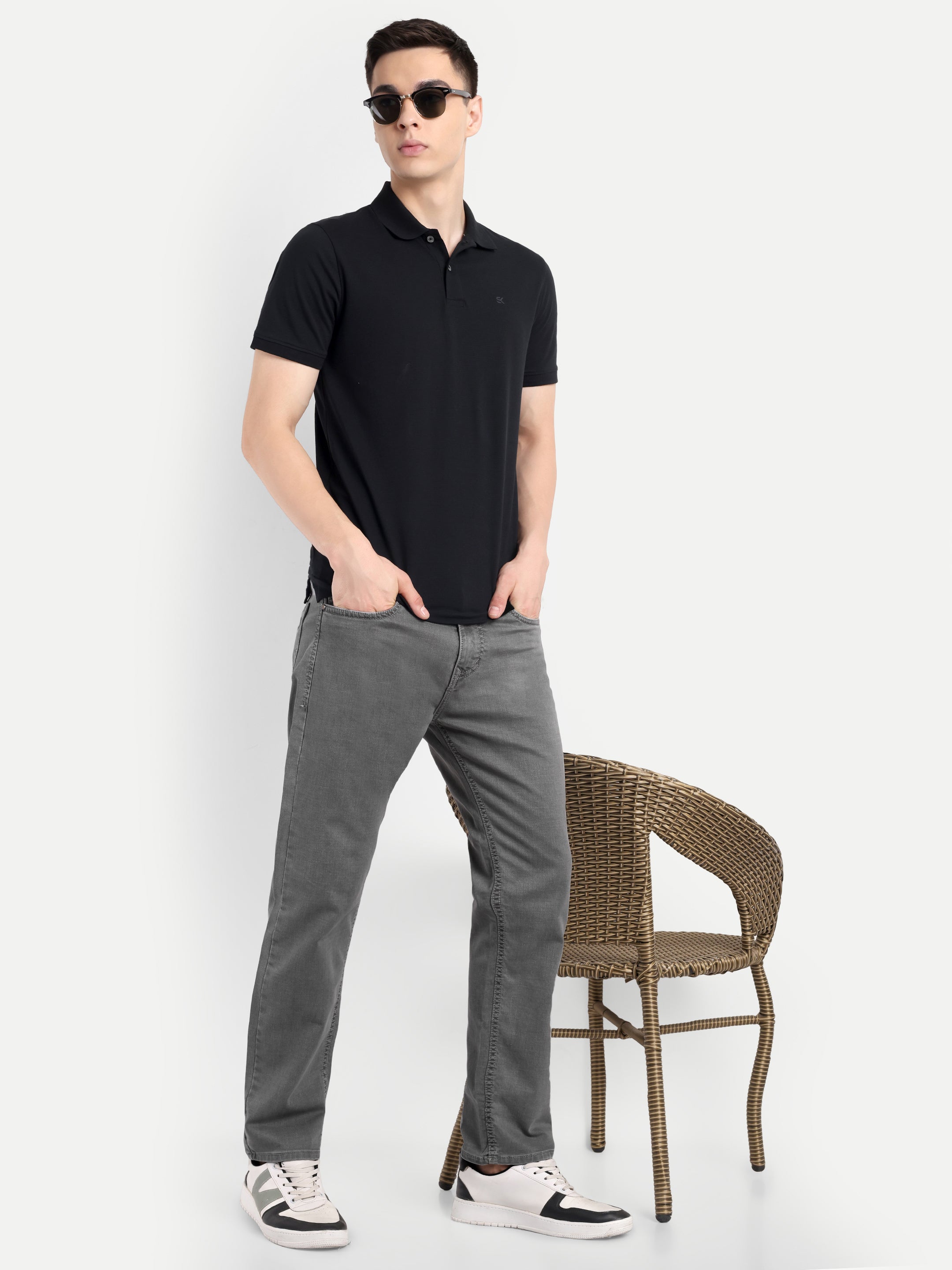 Carbon Grey Black Men's Pant