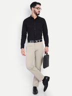 Light Beige Men's 4-way trousers | party wear & Office Wear
