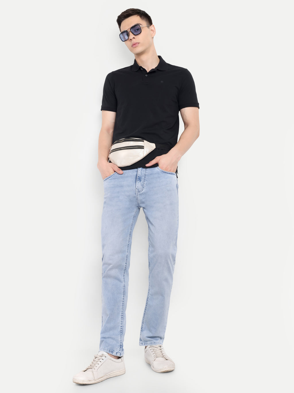 Ice Blue Men's  Stretchable Pant