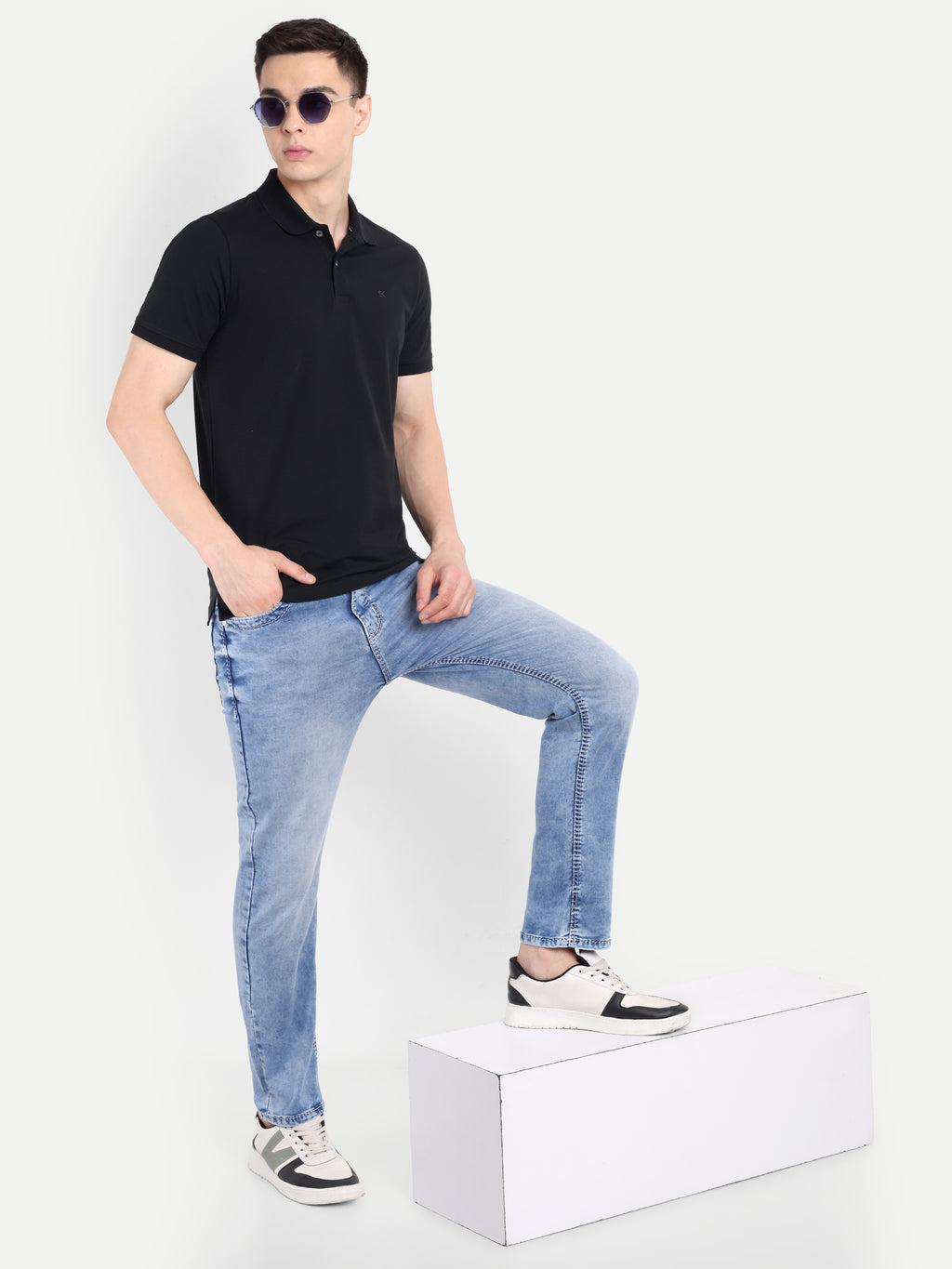 Ice Blue jeans for men | Slim Fit