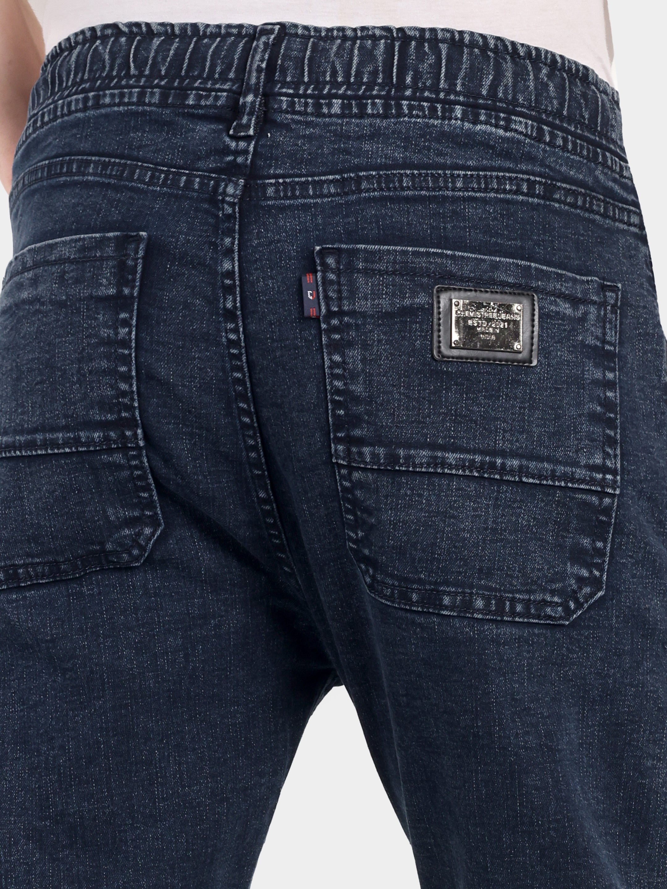 Dark Indigo Men's Surgical Jeans | Carrot Fit | 5 pockets + Zipper