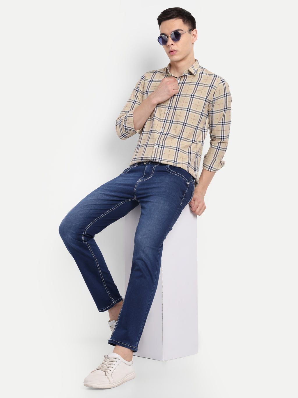 Deep Blue Men's  Stretchable  Pant