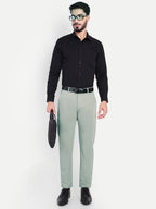 Pastel Green Men's 4-way trousers | party wear & Office Wear