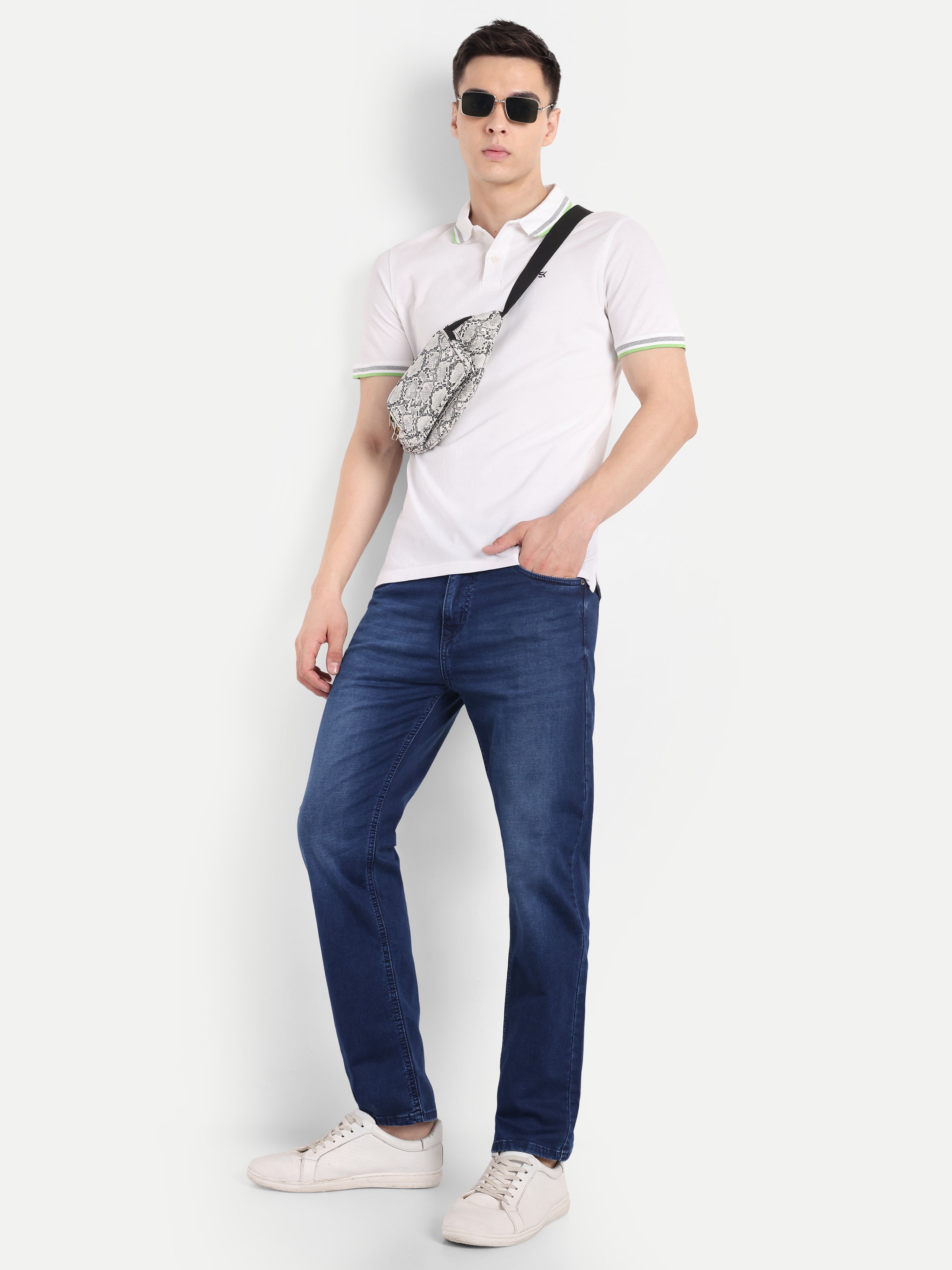 Deep Blue  Stretchable Pants