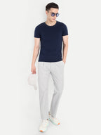 Men's  Light grey Stretchable Pants