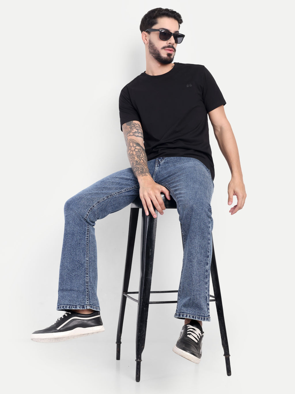 Indigo Blue Men's  Bell Bottom  jeans