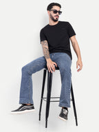 Indigo Blue Men's  Bell Bottom  jeans