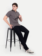CHEMISTREE Men's Velvet Corduroy Denim Jeans | Premium Fabric | Straight Weave Slim Fit Blue