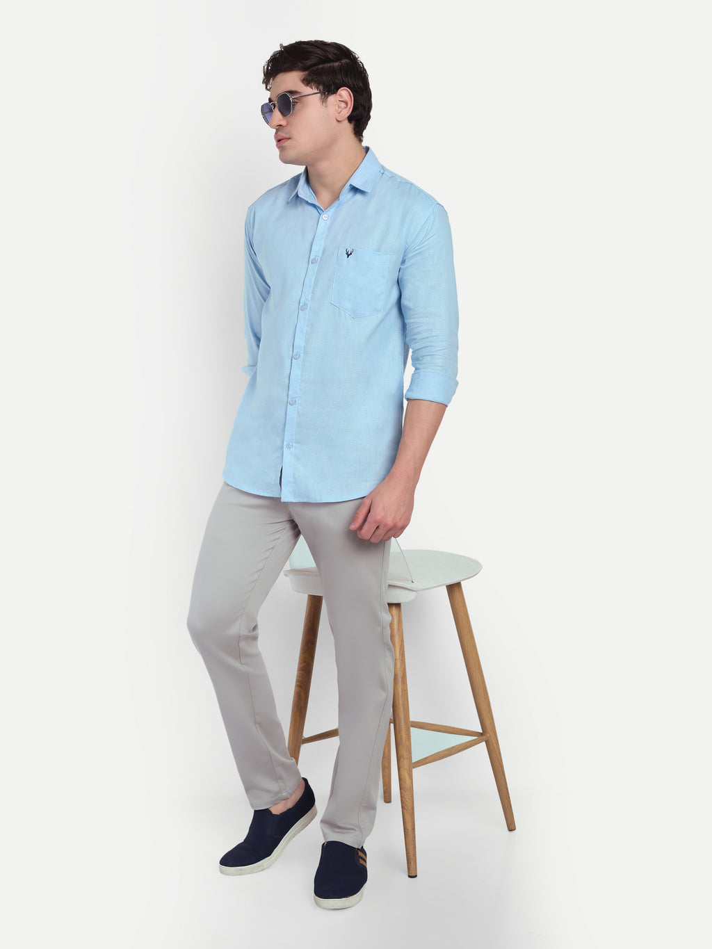 CHEMISTREE Men's Cotton Chinos Pants | 100% Safe Dye | Slim Fit Casual & Office Wear Trousers Bottle Green