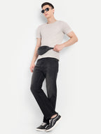 Charcoal Black Men's  Stretchable Pant