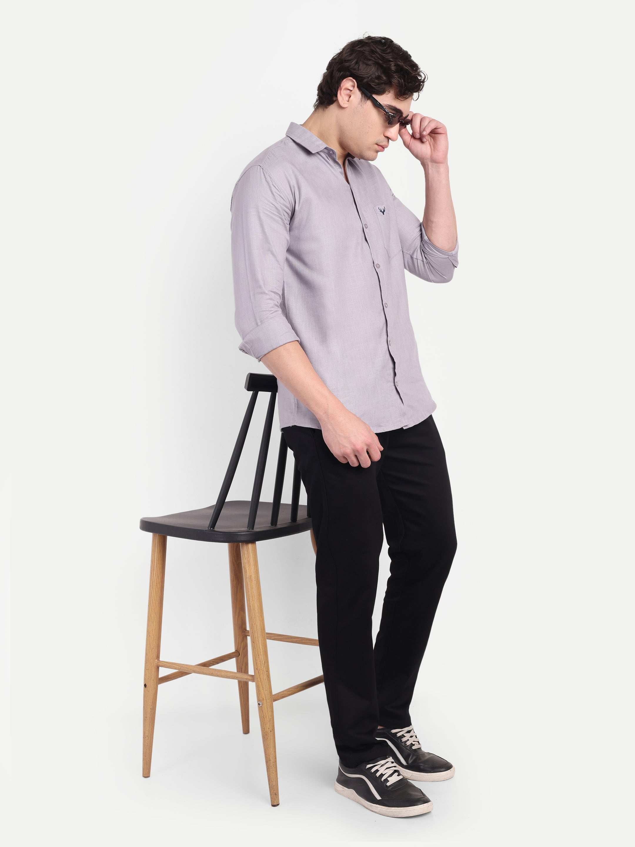 CHEMISTREE Velvet Corduroy Denim Jeans for Men | Premium Fabric | Diagonal Weave | Bootcut Blue-Black
