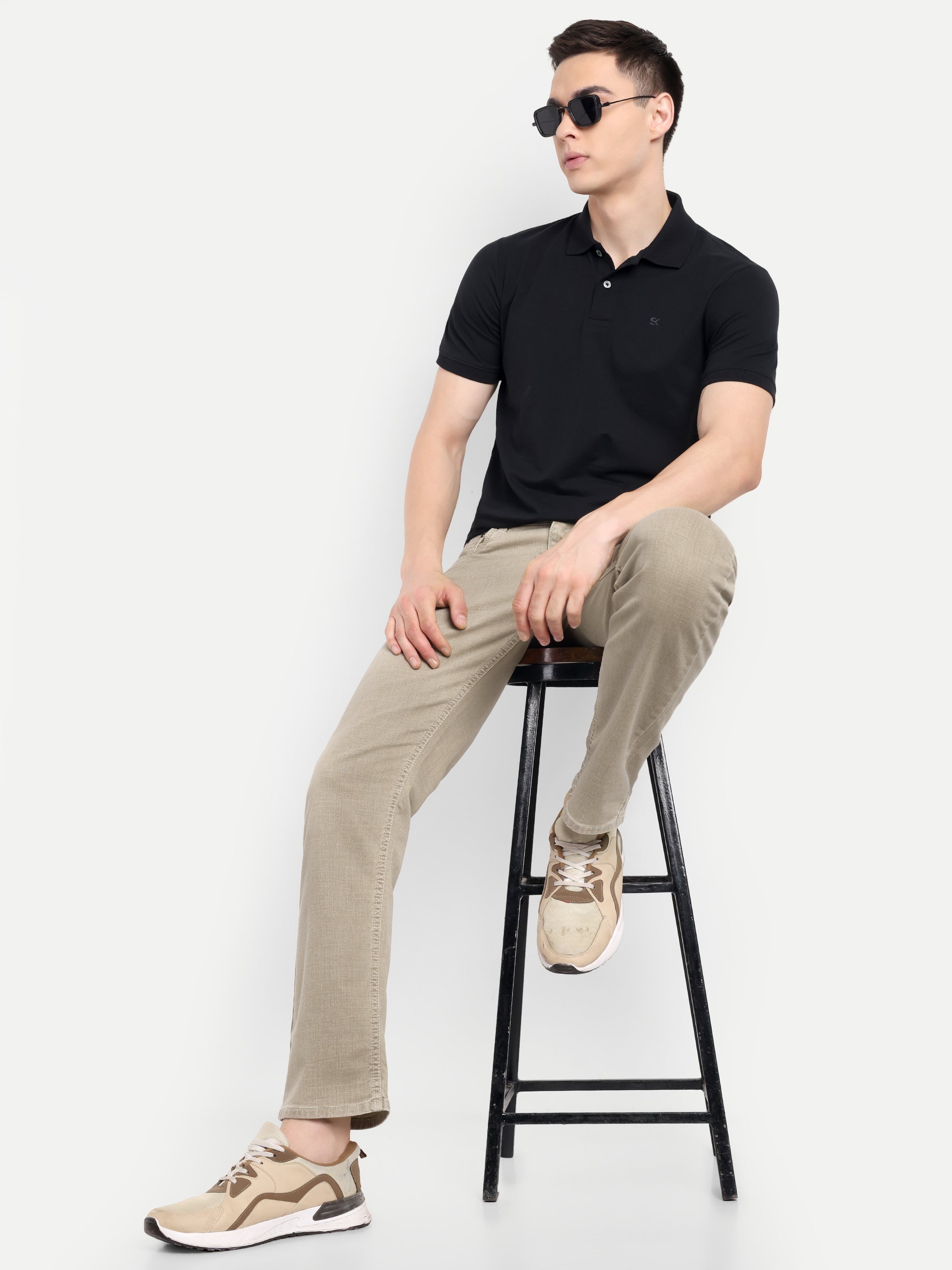 Beige Sulphur jeans for men | Regular Fit