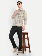 Black  Men's  Stretchable Pant