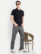 Grey Black Sulphur jeans for men | Regular Fit
