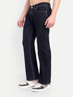 CHEMISTREE Men's Velvet Corduroy Denim Jeans | Premium Fabric | Straight Weave Bootcut Fit Blue