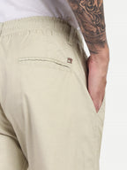 Light Beige Men's Linen Trackpant