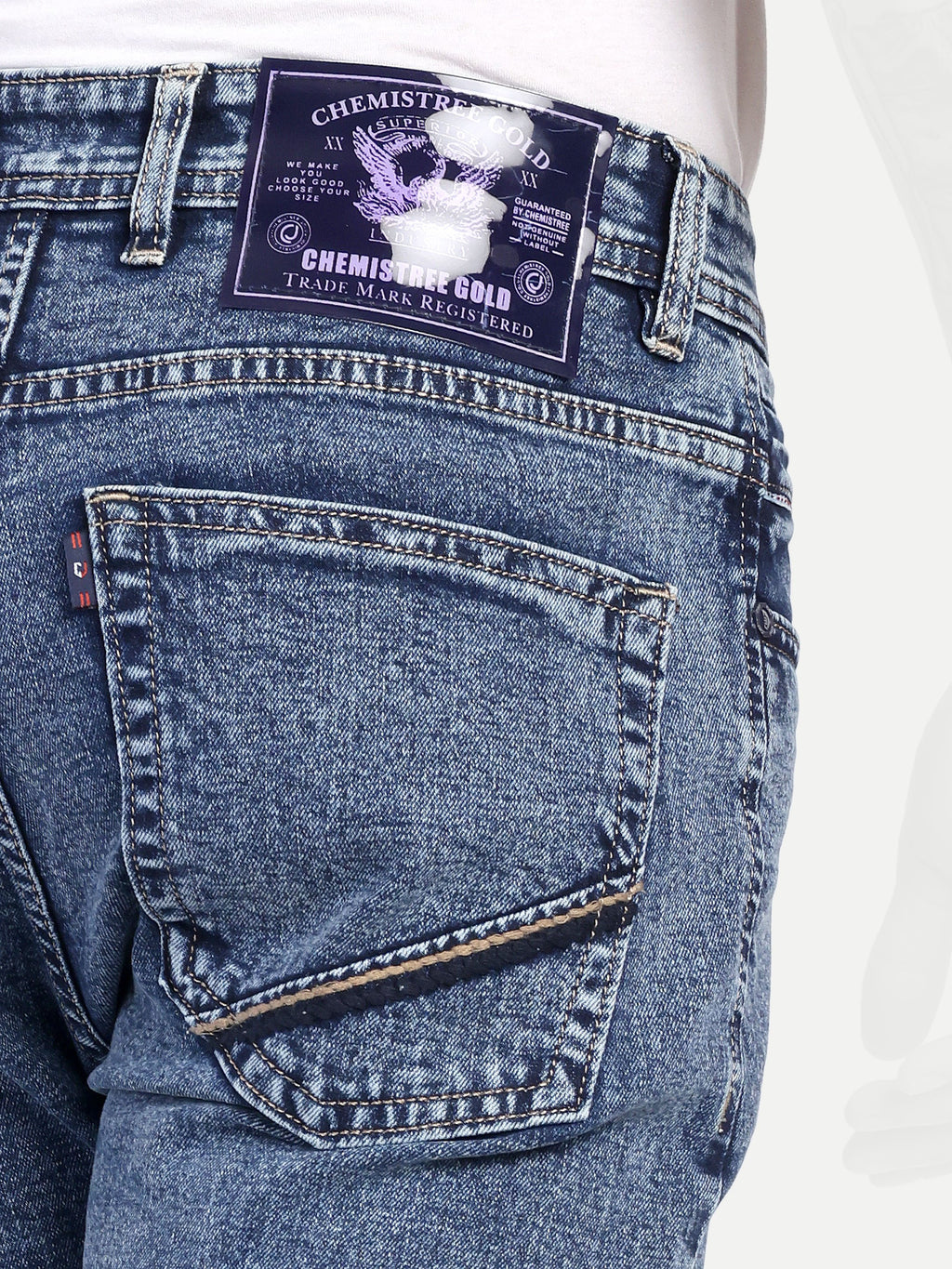 Indigo Blue Men's  Bell Bottom  jeans