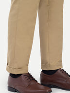 Light Beige Men's Gurkha trousers | Office & Party Wear | Carrot Fit