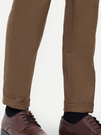 Earth Brown Men's Gurkha trousers| Office & Party Wear | Carrot Fit