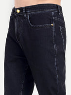 CHEMISTREE Men's Velvet Corduroy Denim Jeans | Premium Fabric | Straight Weave Bootcut Fit Blue