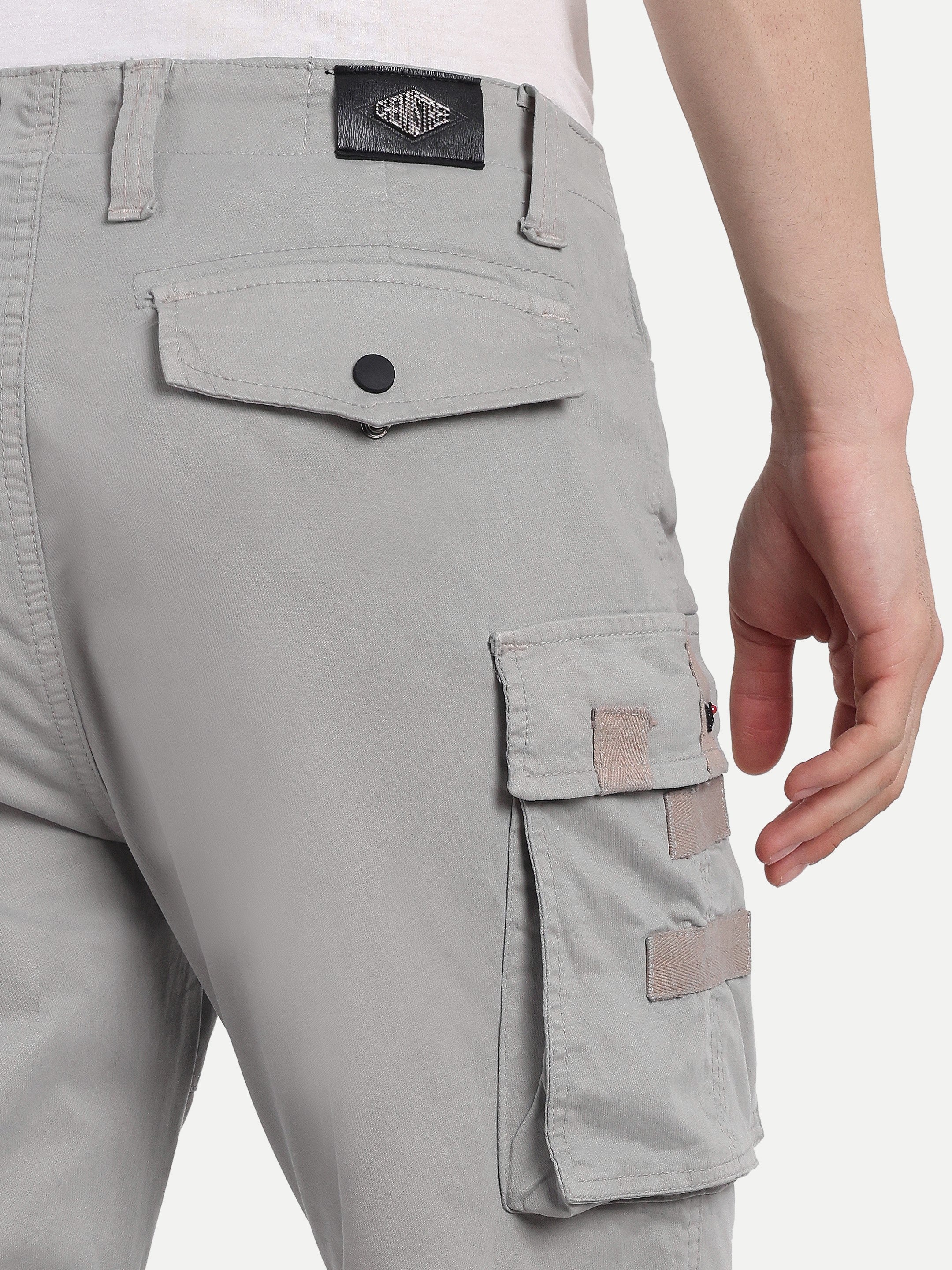 Grey Men's Cargo | Straight Fit